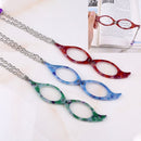 3 PCS Necklace Pendant Handheld Folding Reading Glasses + 2.00D Rndom Color Delivery
