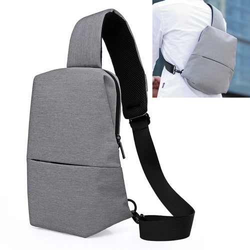 KAKA Chest Bag Leisure Single Shoulder Messenger Bag Multifunctional Outdoor Sports Waterproof Waist Bag(Grey)
