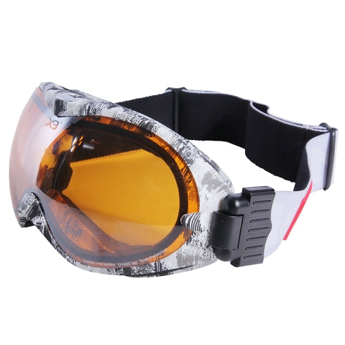 X3 SG-2 Double Anti-fog Lens Skate Ski Snowboard Goggles with Adjustable Non-slip Strap(Yellow)