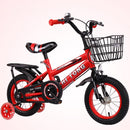 12 inch Children Bicycle Training Wheels Kids Bike with Rear Seat(Red)