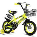 18 inch Children Bicycle Training Wheels Kids Bike with Kettle(Yellow)