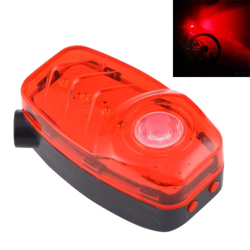 Red Light 2 LED 4 Modes & 2 Laser 2 Modes Bicycle Rear Light Warning Light with Handlebar Mount