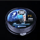 4.0C 0.331mm 5.73kg Nodules Tension 7.01kg Straight Line Tension 20m Strong 4 Shares Braid PE Fiber Fishing Line Kite Line(Grey)