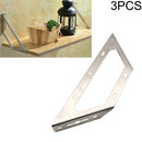 3 PCS Stainless Steel Multifunctional Angle Code 90 Degree Fixed Angle Iron, Specification: L