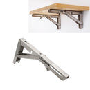 16 inch Billy Wall-mounted Foldable Stainless Steel Spring Storage Shelf for Dining Table