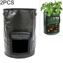 2 PCS Potato Planting PE Bags Vegetable Planting Grow Bags Farm Garden Supplies, Size: 23cm x 28cm(Black)
