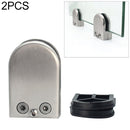 2 PCS 15-20mm Concave Curved Bottom Matte Polished 201 Stainless Steel Fixed Clip Railing Glass Wood Layer Board Clamp Bracket