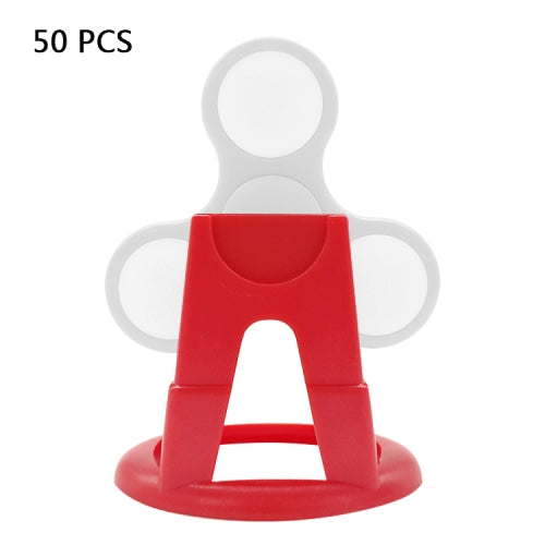 50 PCS Plastic Desk Display Rack Rotating Holder for Fidget Spinner(Red)