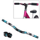 TOSEEK Carbon Fiber Children Balance Bike Bent Handlebar, Size: 440mm (Blue)