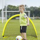 Portable Semi-circular Football Training Gate for Children, Size: 120cm(Yellow)