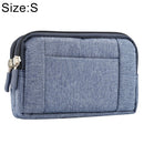Sports Denim Universal Phone Bag Waist Bag for 5.2 inch or below Smartphones, Size: S (Blue)