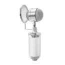 3000 Home KTV Mic Condenser Sound Recording Microphone with Shock Mount & Pop Filter for PC & Laptop, 3.5mm Earphone Port, Cable Length: 2.5m(White)