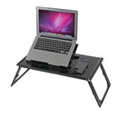 LD99-3 Height Adjustable Foldable Laptop Desk Smart Table with Wireless Charger (Black)