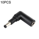 10 PCS 4.5 x 3.0mm Female to 4.8 x 1.7mm Male Plug Elbow Adapter Connector
