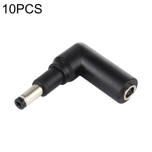 10 PCS 4.5 x 3.0mm Female to 4.8 x 1.7mm Male Plug Elbow Adapter Connector