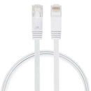 0.5m CAT6 Ultra-thin Flat Ethernet Network LAN Cable, Patch Lead RJ45 (White)