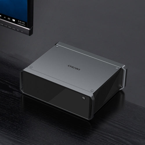 CHUWI CoreBox i5 Mini PC, 8GB+256GB Win10 Home System Intel Core i5-5257U Dual-core up to 3.1GHz, Support WiFi, Bluetooth, HDMI, SATA HDD, RJ45 (Grey)