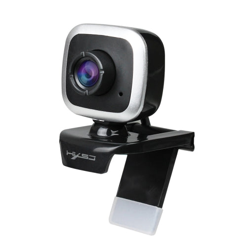 HXSJ A849 480P Adjustable 360 Degree HD Video Webcam PC Camera with Microphone(Black Silver)