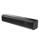 HXSJ Q2 Mini Household Notebook Desktop PC Wired Heavy Subwoofer Speaker(Black)