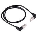 1m RJ45 Male Bent Upward to RJ45 Male Bent Upward Network LAN Cable
