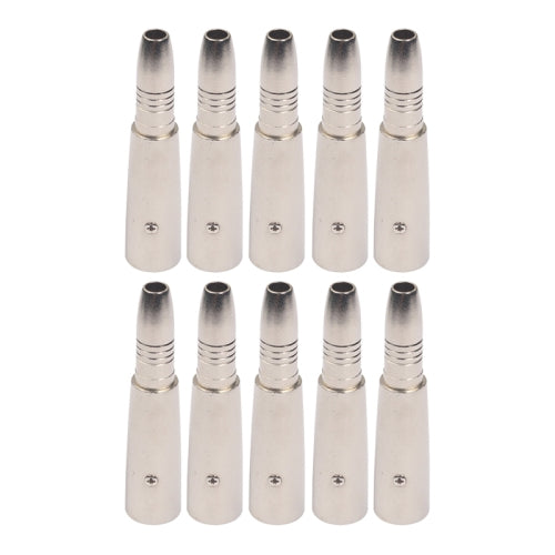 10 PCS LZ1164-1 6.35mm XRL Female to Male Audio Adapter