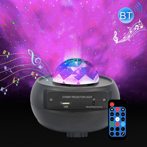 10W Bluetooth Music Starry Sky Projection Night Light with Remote Control