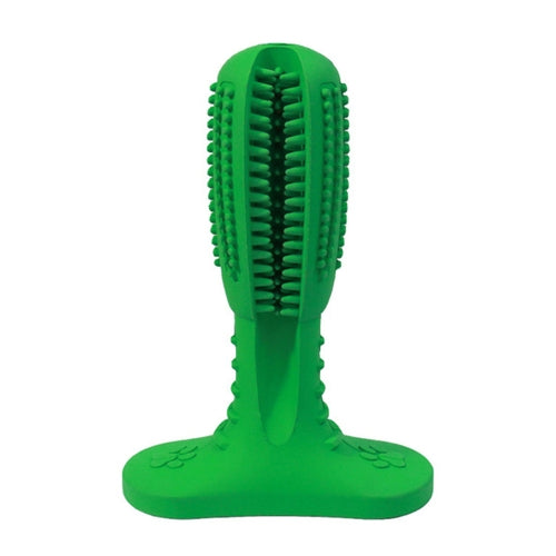 Pet Toothbrush Vocal Cleaning Teeth Molar Rod Dog Toy Supplies, Size: 18x13.5x5.5cm (Green)