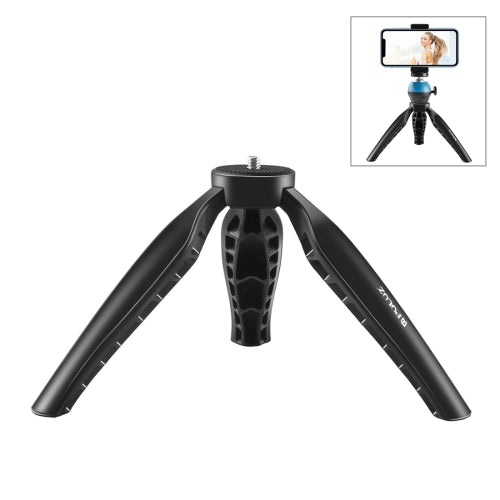 PULUZ Simple Mini ABS Desktop Tripod Mount with 1/4 inch Screw for DSLR & Digital Cameras, Working Height: 9cm(Black)