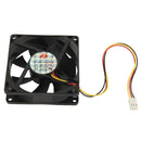 80mm 3-pin Cooling Fan (8025 3-pin)(Black)