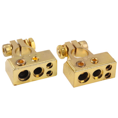 Positive & Negative Set 0 / 4 / 8 AWG Car Battery Terminals