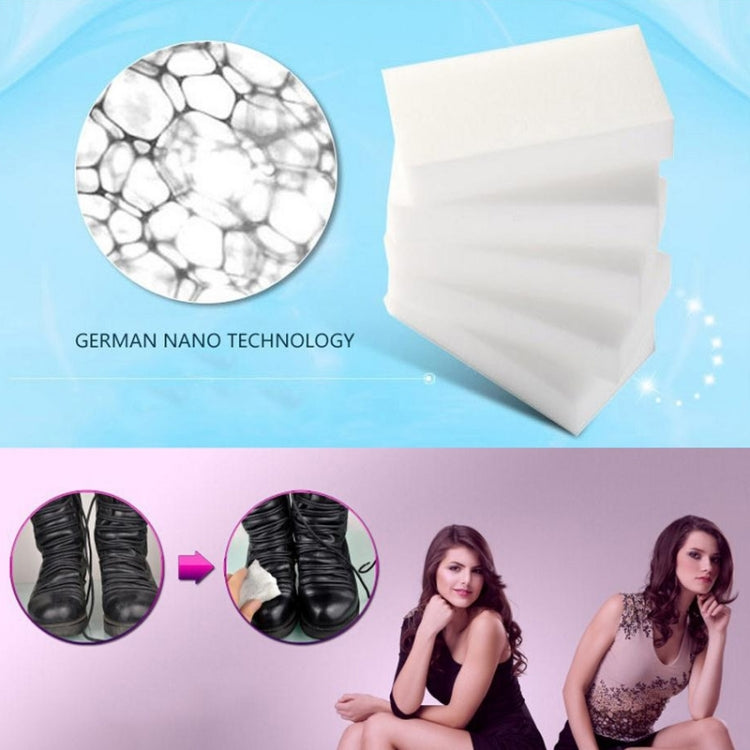 10 PCS Magic Nanometer Cleaning Sponge with Strong Decontamination  Size: 10cm x 6cm x 2cm