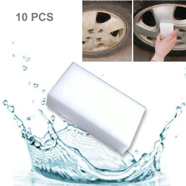 10 PCS Magic Nanometer Cleaning Sponge with Strong Decontamination  Size: 10cm x 6cm x 2cm