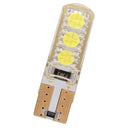 10 PCS T10 3W 300LM Silicone 6 LED SMD 5050 Car Clearance Lights Lamp  DC 12V