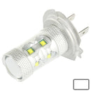 H7 60W White 12 CREE LED Fog Light for Vehicles, DC 12-30V