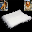 Large Pet Dog Cat Lion Wigs Mane Hair Festival Party Fancy Dress Clothes Costume (White)
