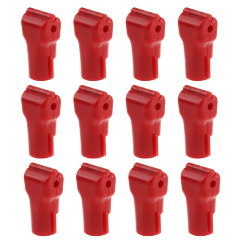 12 PCS Red ABS Display Hook / Security Lock Hook