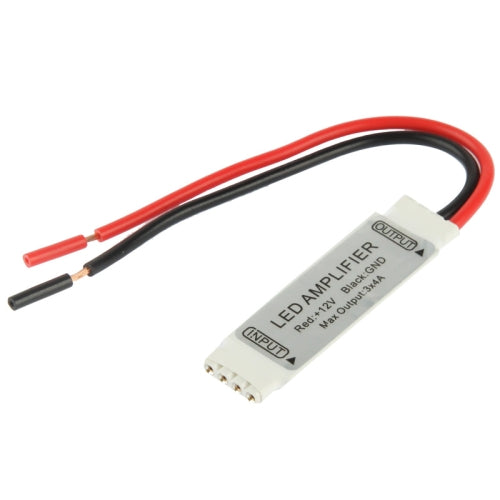 4 Pin Mini LED Amplifier for RGB 3528 / 5050 LED Strip, DC 12V