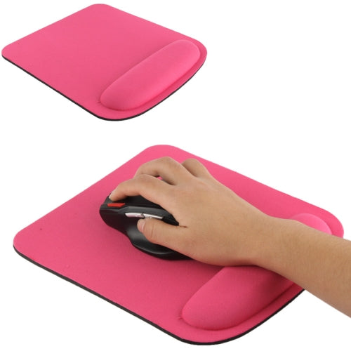 Cloth Gel Wrist Rest Mouse Pad(Magenta)