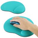 2 PCS Cloth Gel Wrist Rest Mouse Pad(Sky Blue)