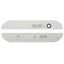 Front Upper Top + Lower Bottom Glass Lens Cover & Adhesive for HTC One M8(Silver)
