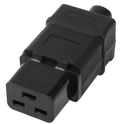 3 Prong Female AC Wall Universal Travel Power Socket Plug Adaptor(Black)