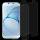 2 PCS 0.26mm 9H 2.5D Tempered Glass Film for Galaxy A8 (2016)