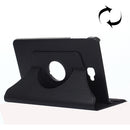 For Galaxy Tab A 10.1 / T580 Litchi Texture 360 Degree Rotating Horizontal Flip Leather Case with Holder(Black)