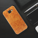MOFI PC+TPU+PU Leather Protective Back Case for Galaxy J7 Prime 2 (Light Brown)