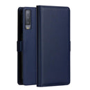 DZGOGO MILO Series PC + PU Horizontal Flip Leather Case for Samsung Galaxy A7 (2018), with Holder & Card Slot & Wallet(Blue)