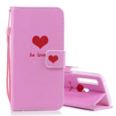 Heart Pattern Horizontal Flip Leather Case for Galaxy A9 (2018) / A9s, with Holder & Card Slots & Wallet