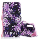 Lily Pattern Horizontal Flip Leather Case for Galaxy A7 (2018), with Holder & Card Slots & Wallet