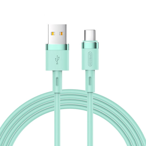 JOYROOM S-1224N2 1.2m 2.4A USB to USB-C / Type-C Silicone Data Sync Charge Cable (Green)