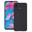 Shockproof Cloth Texture PC+ TPU Protective Case for Galaxy M20 (Black)