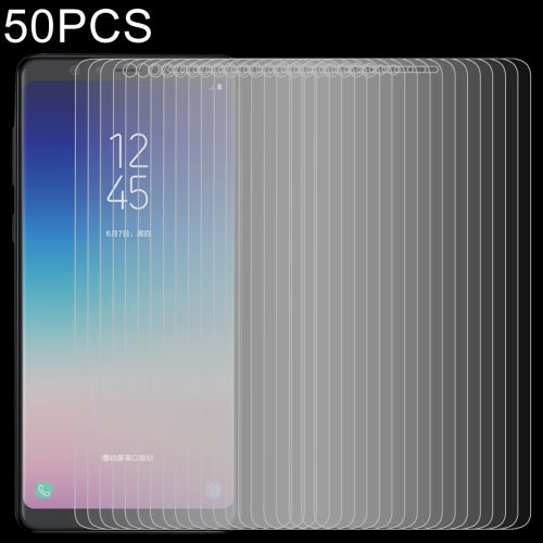 50 PCS 0.26mm 9H 2.5D Tempered Glass Film for Galaxy A9 Star